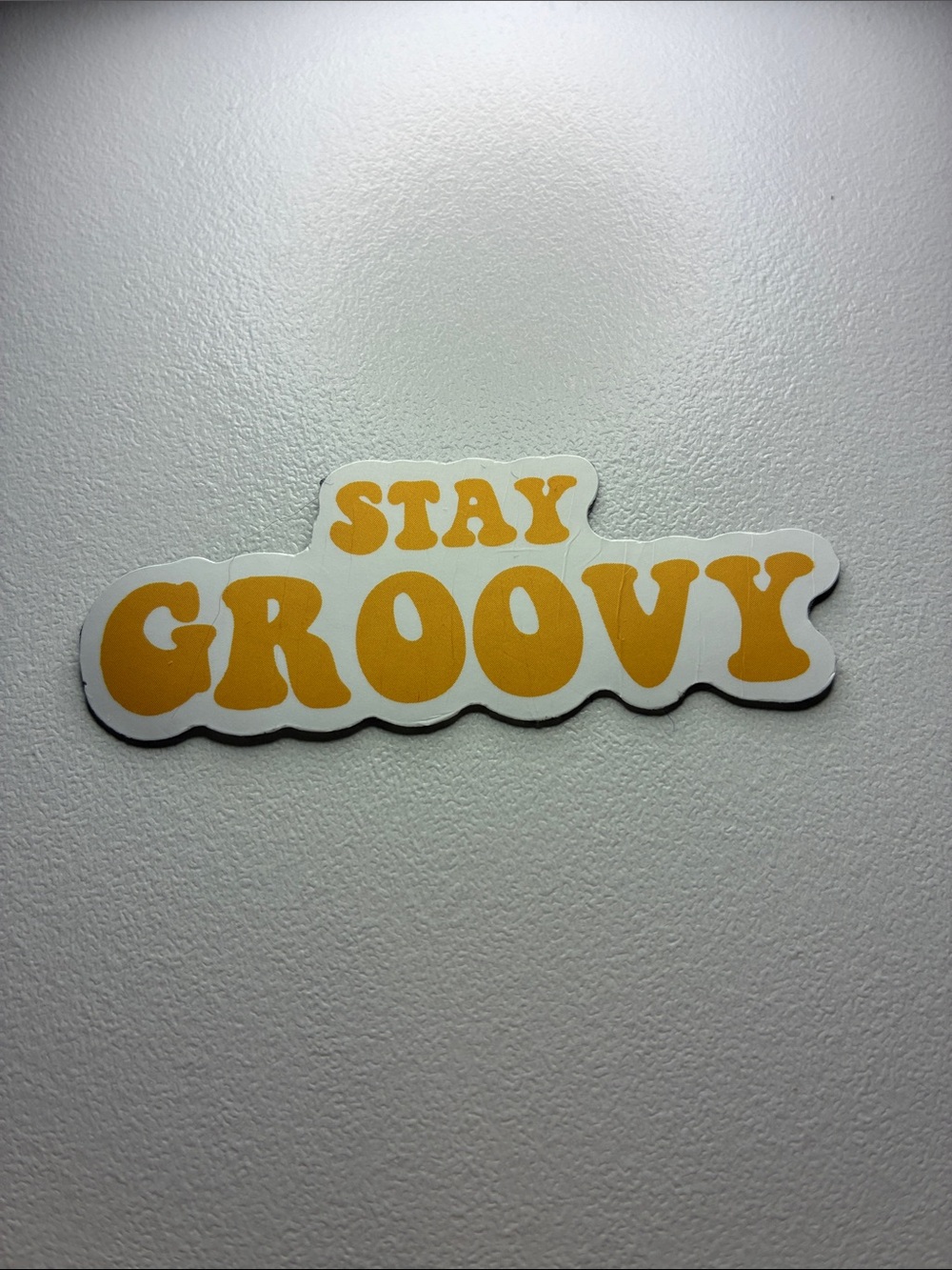 Stay Groovy Yellow Magnet
